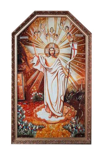 Ікона з бурштину Воскресіння