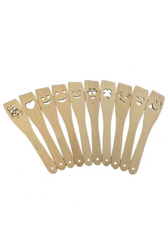 Лопатка дерев’яна з прорізом (смайлик)