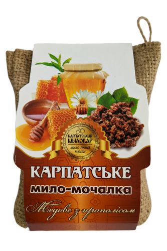 Мочалка для тіла Карпатський миловар / Медове з прополісом 0000100190