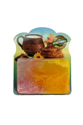 Мило ручної роботи Карпатський миловар Мед та молоко 60г