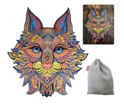 Дерев'яний пазл Лісовий Кіт 420*380мм 118528-23