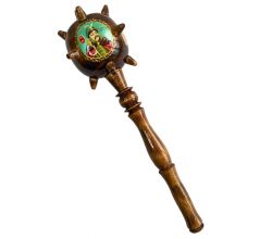 Булава сувенірна велика з розписом Козаки темна srz0009-2