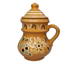Clay jug for sour cream