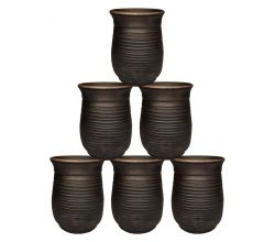 Набір глиняних стаканів 6 шт. (150 мл)