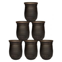 Набір глиняних стаканів 6 шт. (150 мл)