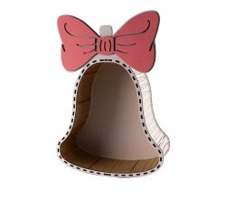Box Bell with a pink bow (without cover)