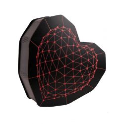 Коробочка чорна Серце 3D червоне 003171