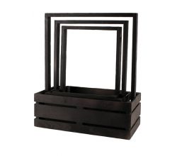 Набір корзинок для подарунку (чорні) 003461