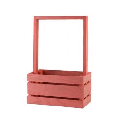 Wooden Basket / Organizer Pink (Small)