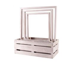 Набір корзинок для подарунку (білі) 003430