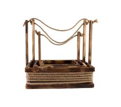 Набір корзинок для подарунку (з вставкою) 003438