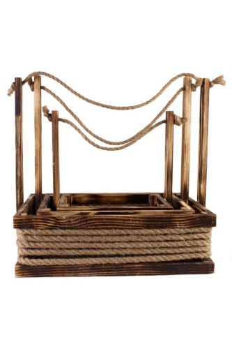 Набір корзинок для подарунку (з вставкою) 003438