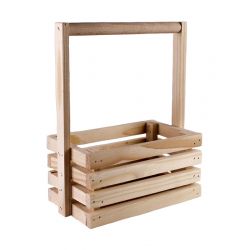 Дерев’яна корзинка для подарунку мала