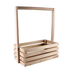 Дерев’яна корзинка для подарунку велика