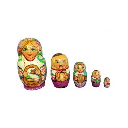 Матрьошка Українська сім'я 5  matr101011-2