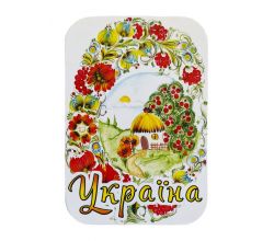 Магніт м’який прямокутний плоский Мальовнича Україна KD00702