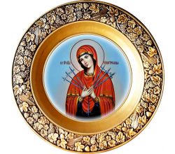 Тарілка підвісна Матір Божа Семистрільна 22 см 200036