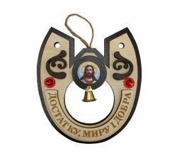 Оберег подкова деревянная средняя