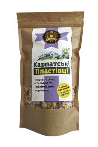 Кукурудзяні пластівці з бджолиним пилком та лісовим яблуком