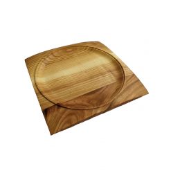 Дерев'яна тарілка для подачі закусок (різні розміри)