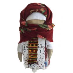 Лялька-мотанка з гуцульським орнаментом Круп'яничка