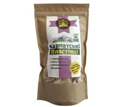 Corn flakes with pollen and wild berries 