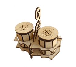 Дерев'яний набір для спецій Сіль-перець