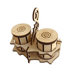 Дерев'яний набір для спецій Сіль-перець