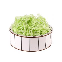 Салатовий наповнювач для подарунку 