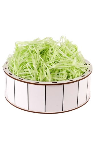 Салатовий наповнювач для подарунку 