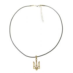 Кулон з золотистим гербом 