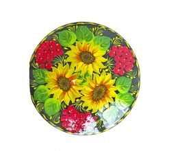 Скринька з Петриківським розписом Танок соняхів й калини