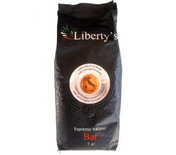 Зернова італійська кава (арабіка + робуста) Liberty's Bar, 1 кг