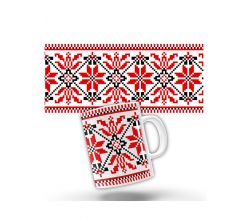 Керамічна чашка Вишиванка Київщини