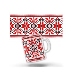 Керамічна чашка Вишиванка Київщини
