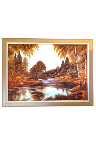 Картина з бурштину Річка 