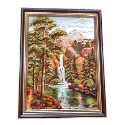 Картина з бурштину Гірська річка