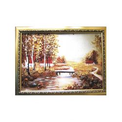 Картина з бурштину Село-перелаз