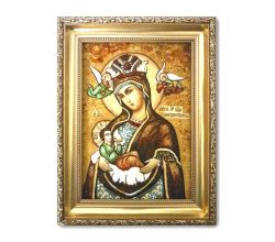 Ікона з бурштину Годувальниця 