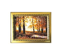 Картина з бурштину Ліс з потічком