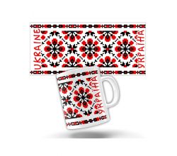 Ceramic cup Cherkasy ornament