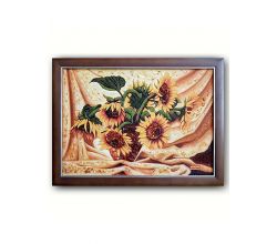 Картина з бурштину Соняхи jan0001