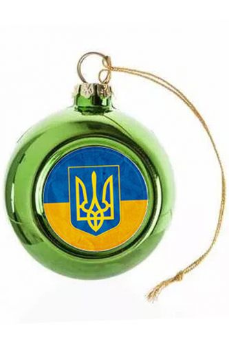 Новорічна кулька Прапор з гербом України