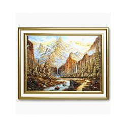 Картина з бурштину Гори