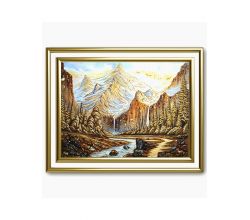 Картина з бурштину Гори