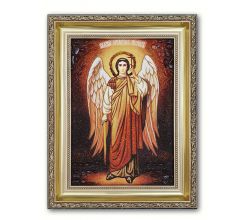 Ікона з бурштину Архангел Михаїл