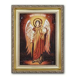 Ікона з бурштину Архангел Михаїл