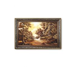 Картина з бурштину Будиночок на краю