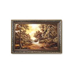 Картина з бурштину Будиночок на краю