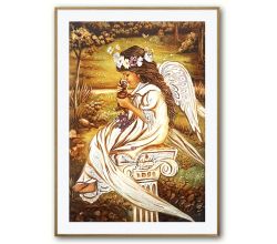 Ікона з бурштину Ангел 